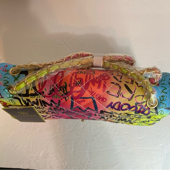 NWT Caleesa Vegan Graffiti Purse - Picture 6 of 11